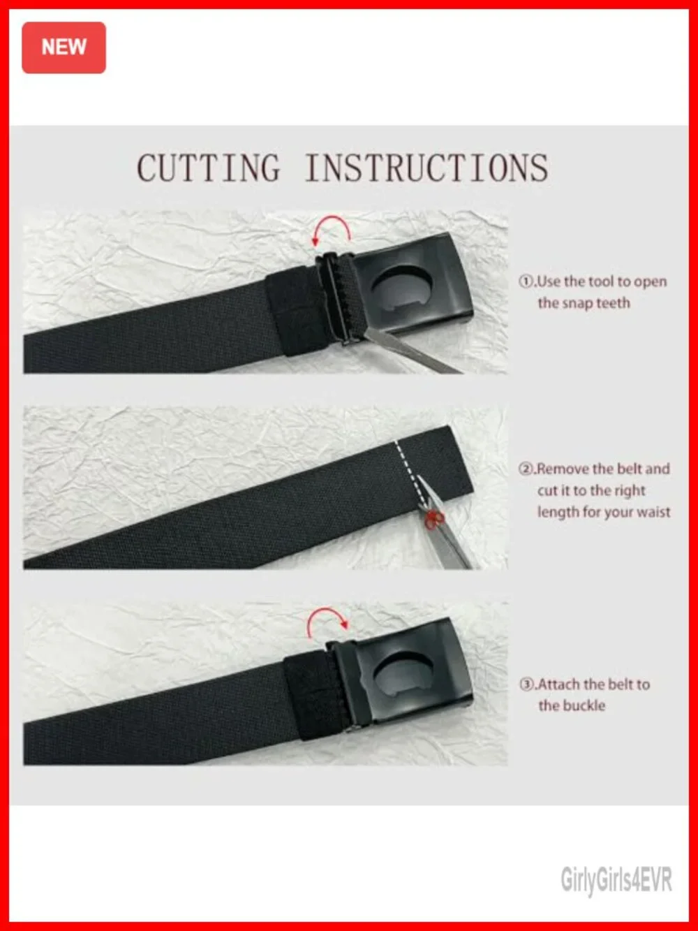 Canvas Elastic Belt with Military Buckle and Bottle Opener, Cut to Fit